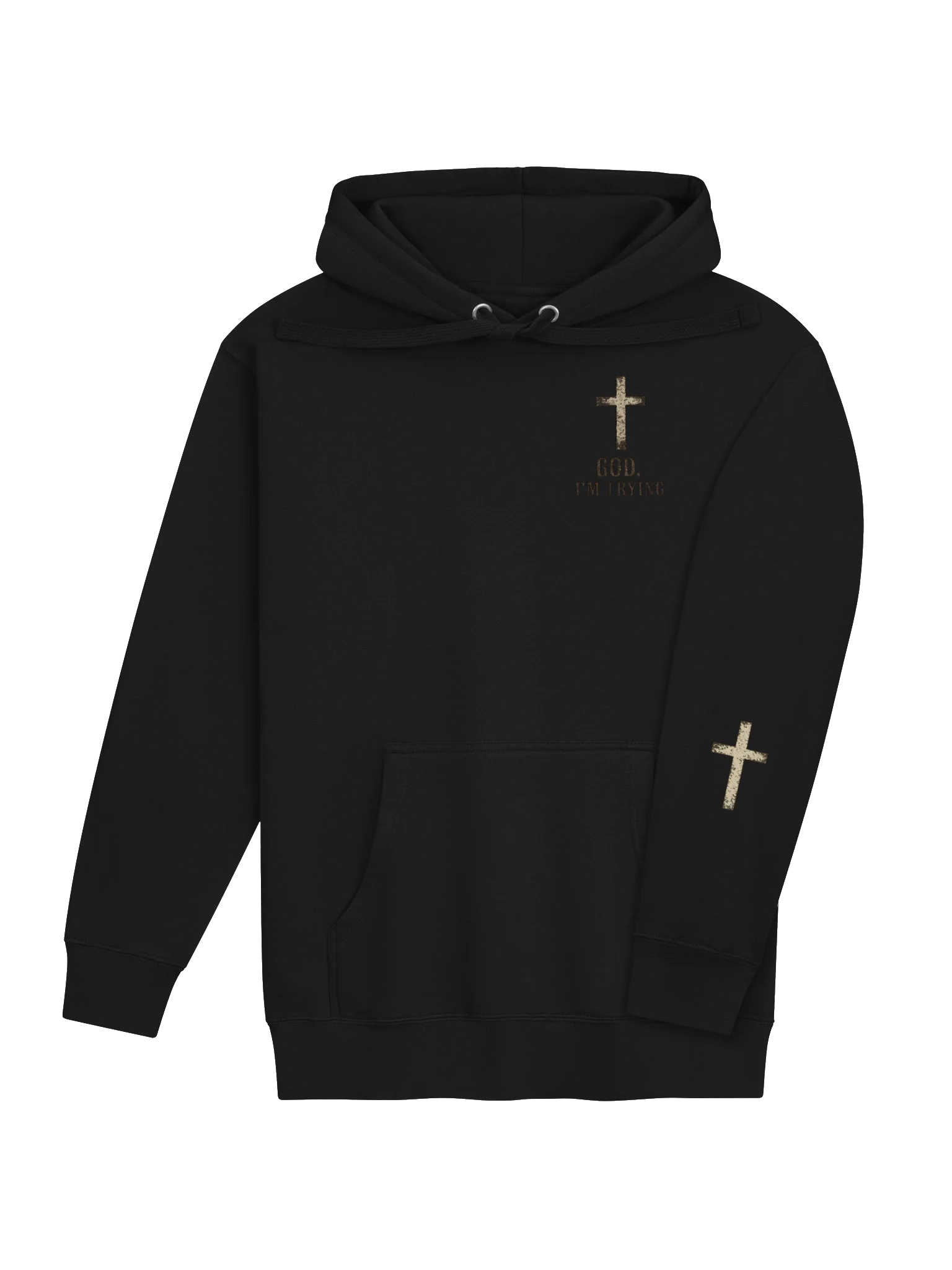 God, I'm Trying Premium Hoodie product image (26)
