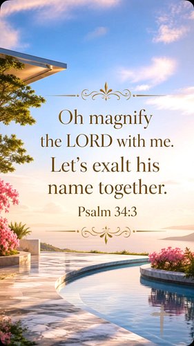 Psalm 34:3 and more @beinspired.music 🤍

Every voice has a place in praise. May these words encourage your heart and remind y...