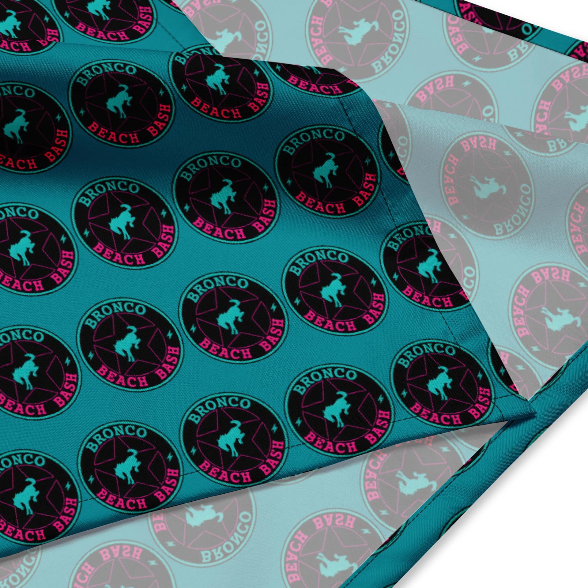 2025 Bronco Beach Bash Ocean City / Destination Bigfoot Bronco Collab | BBB Monogram All-Over Print Bandana product image (2)