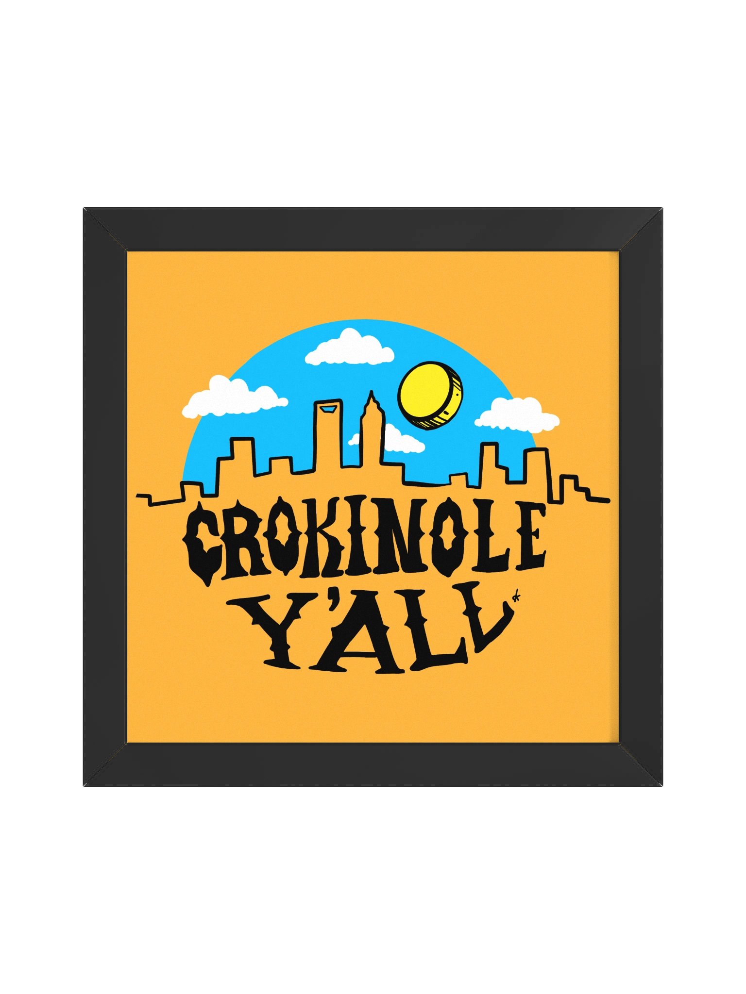 Crokinole Y'all Print product image (1)