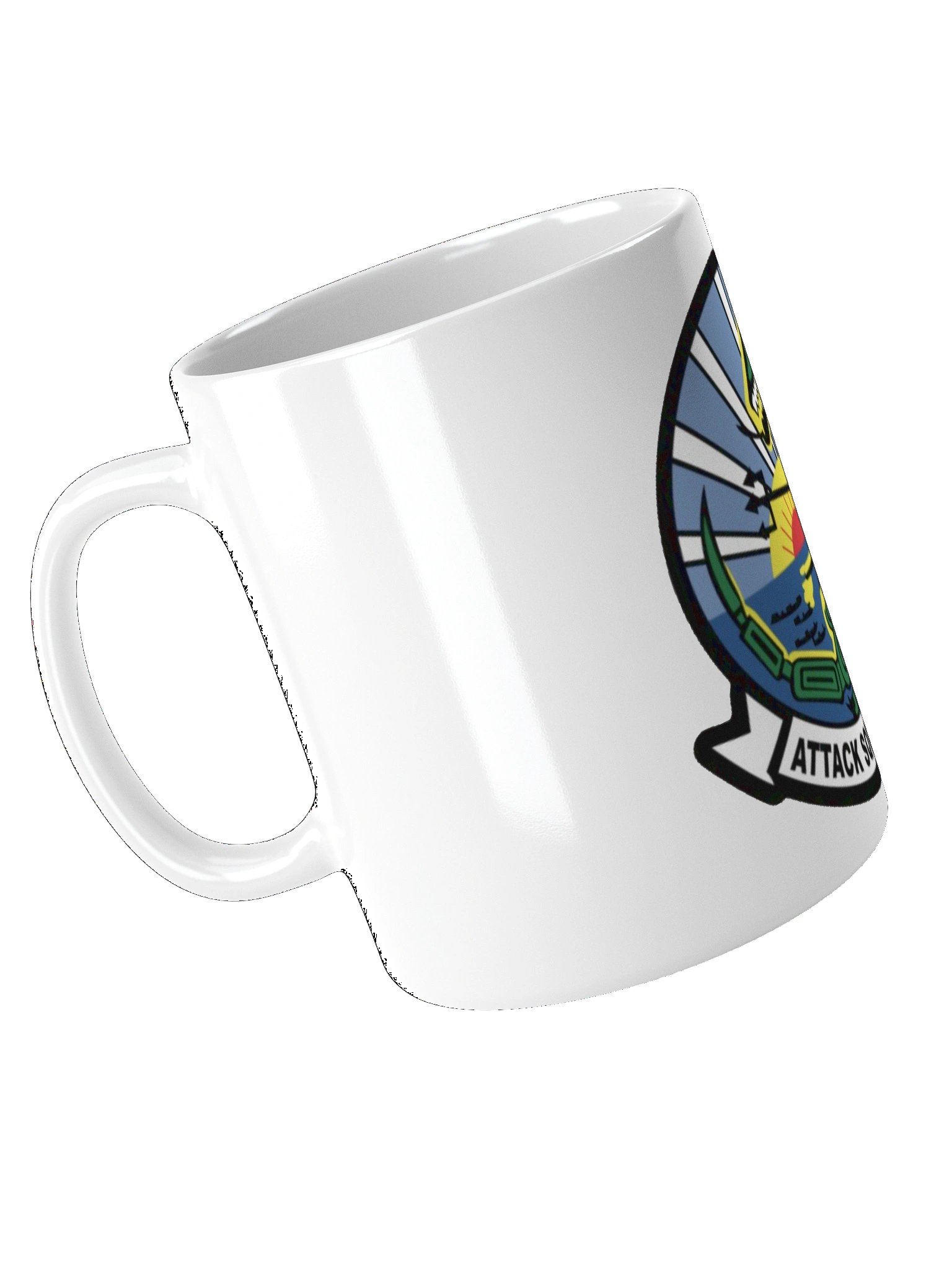 "Green Lizard" White Glossy Mug product image (5)