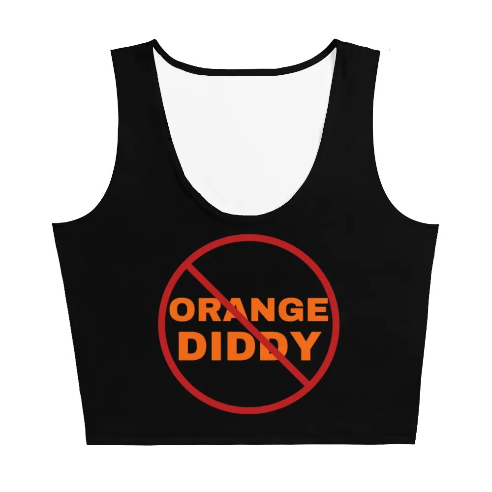 No Orange Diddy Stretchy Black Crop Top product image (5)