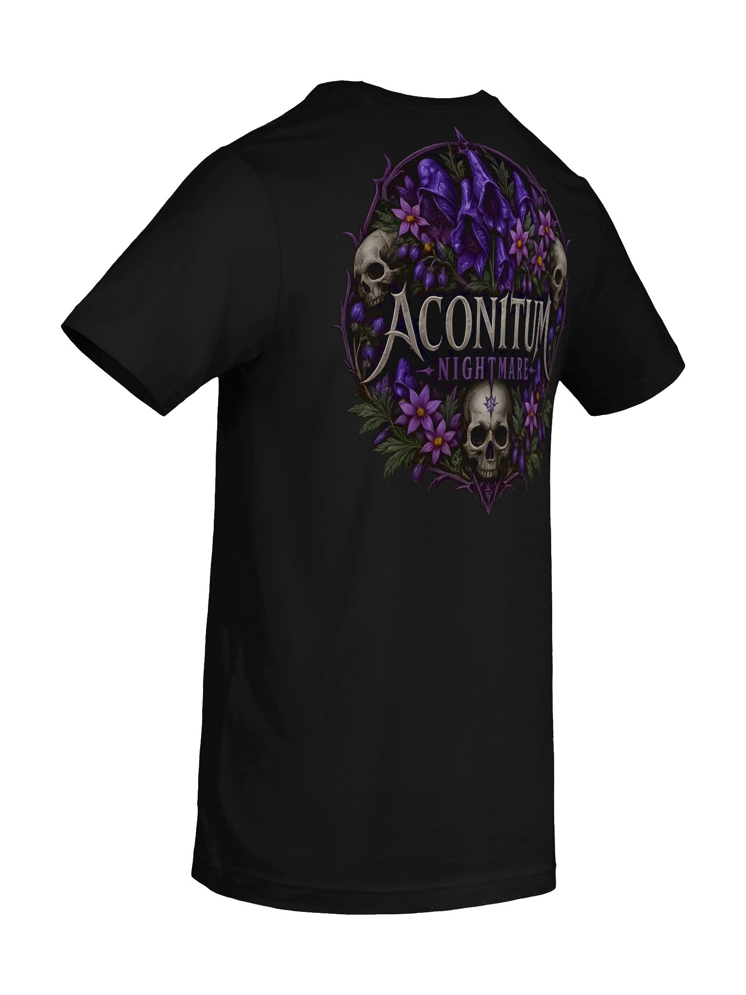 Aconitum Nightmare Skull Floral Tee product image (8)