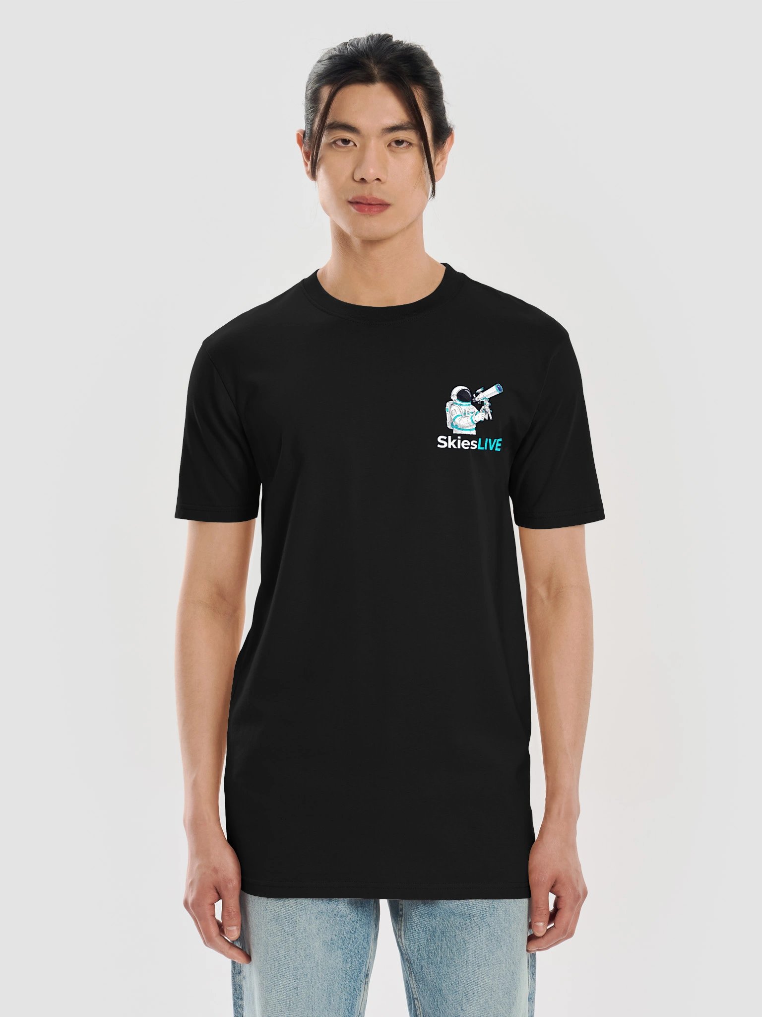SkiesLIVE Astronaut Premium Heavyweight Embroidered Tee product image (33)