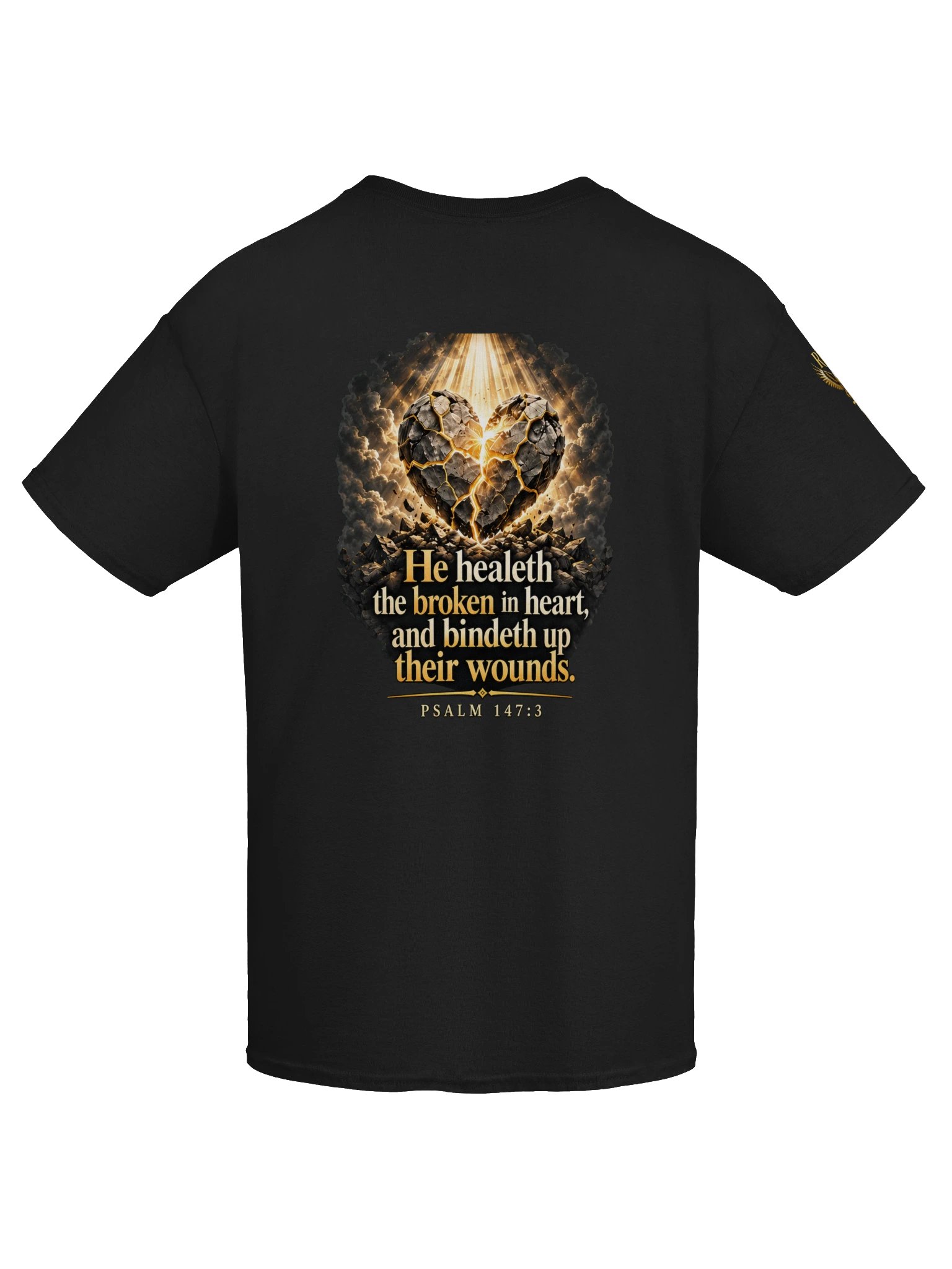 He Healeth the Broken in Heart — Psalm 147:3 RBF T-Shirt product image (7)