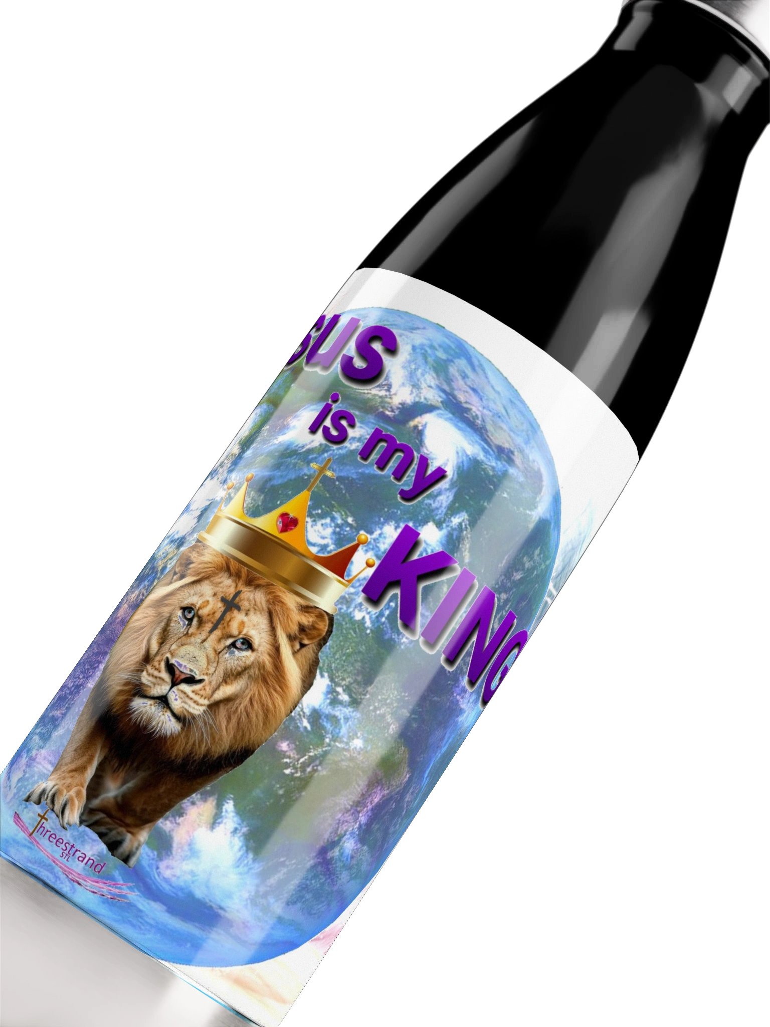 Jesus is my KING - Stainless Steel Water Bottle product image (5)