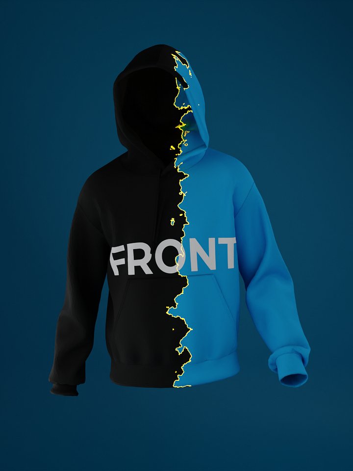 Hoodie with Rope Mockup with Texture Transition and Glowing Effect (360 and Walking Animation) product image (1)