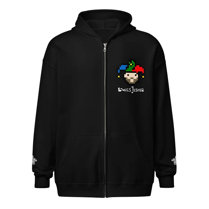 Pixelated Jester Zip Hoodie product image (1)