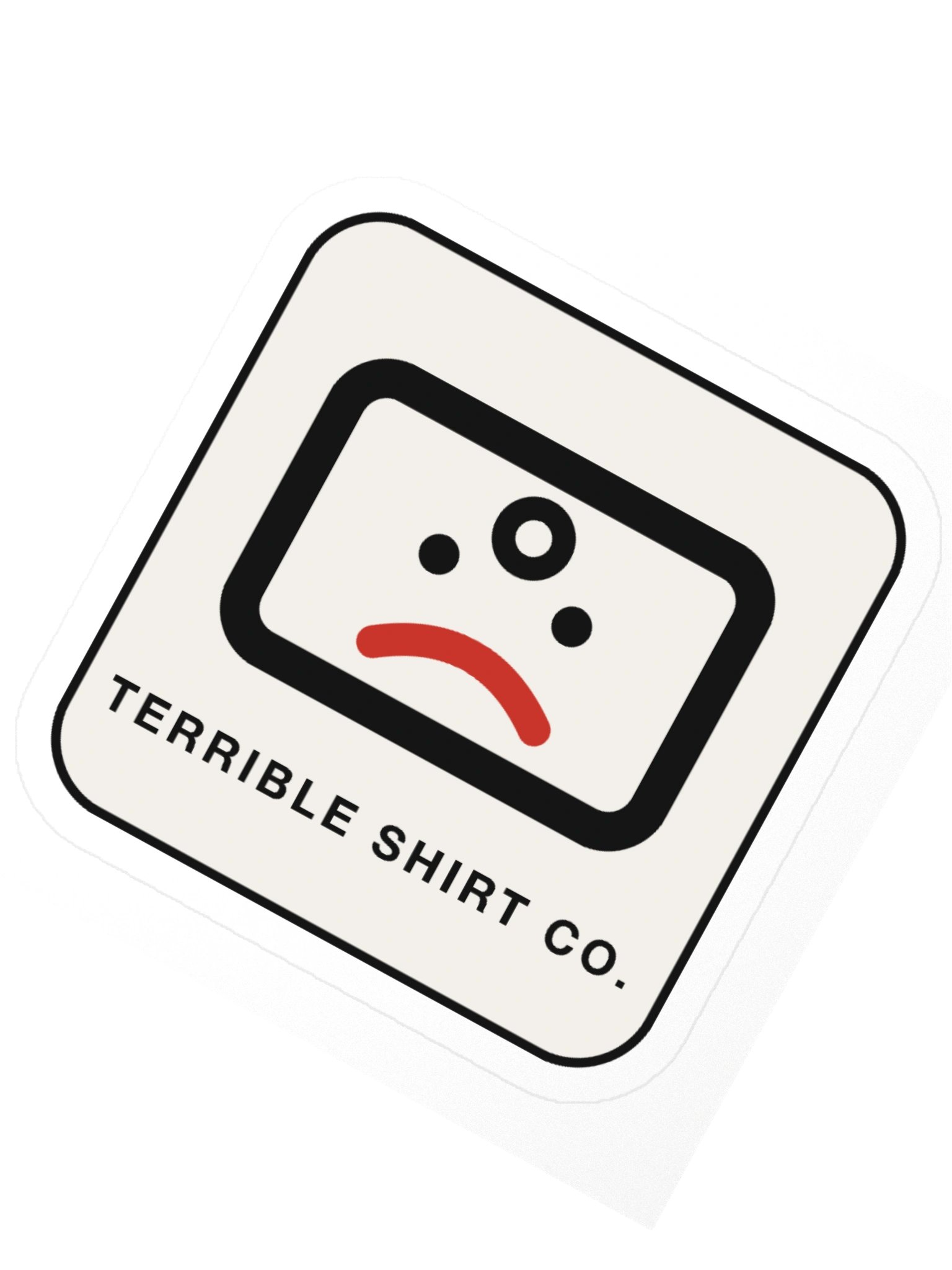 The Tag Sticker — Sad Care-Tag Mark product image (6)