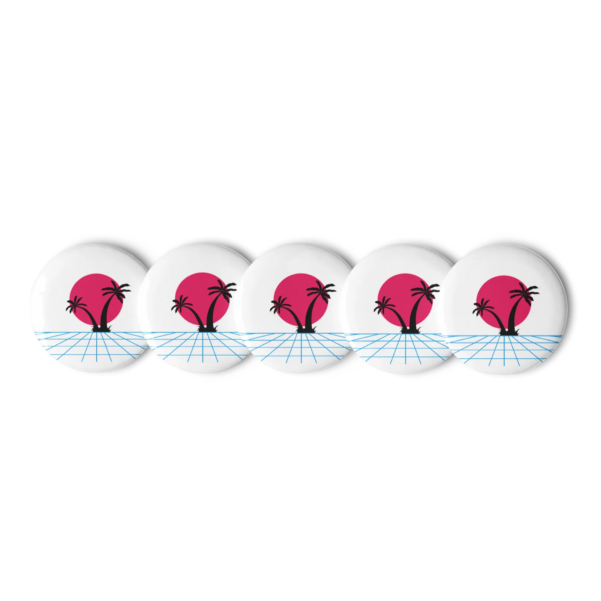 Synthwave Sunset Pin Set product image (1)