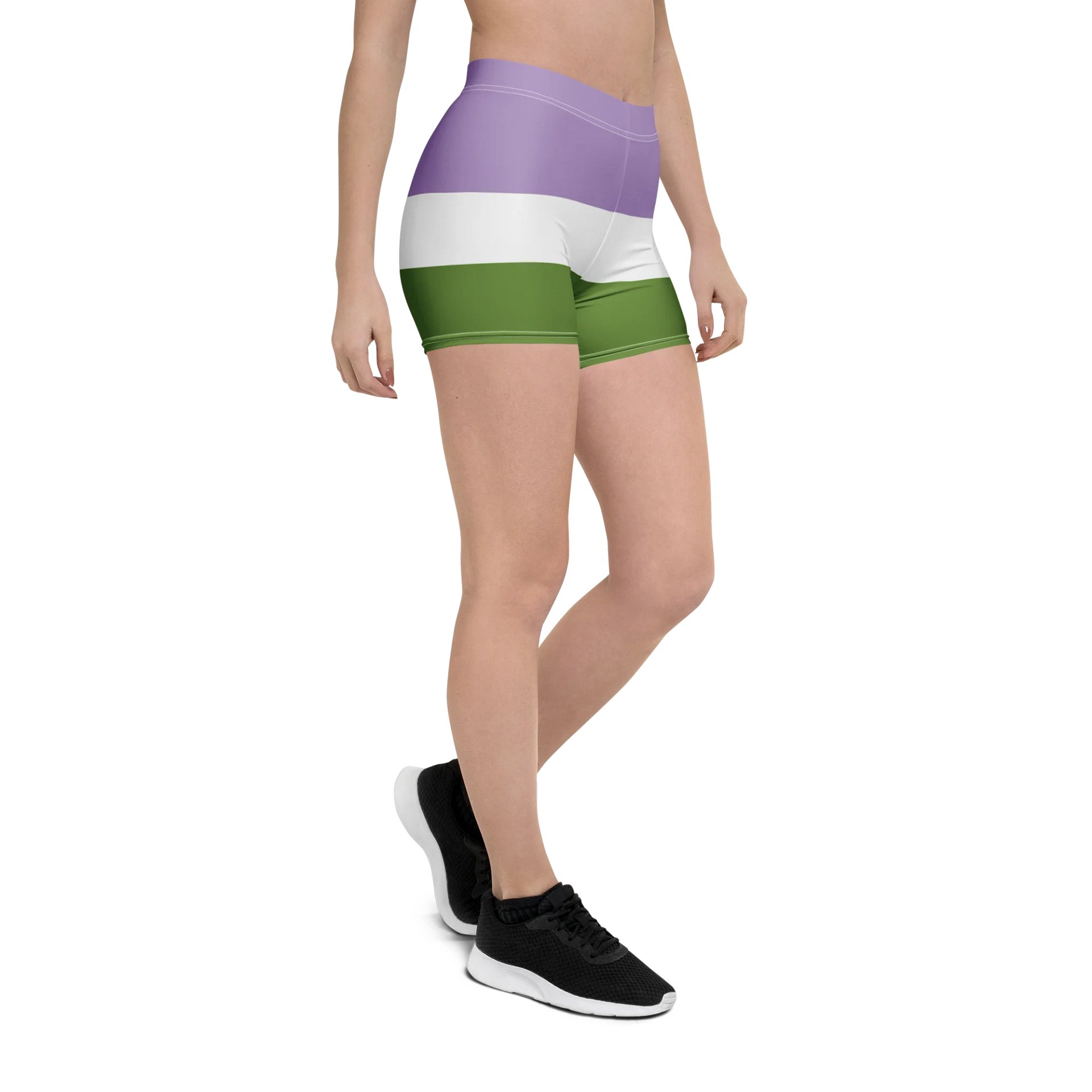 Genderqueer Pride Flag Bike Shorts product image (6)