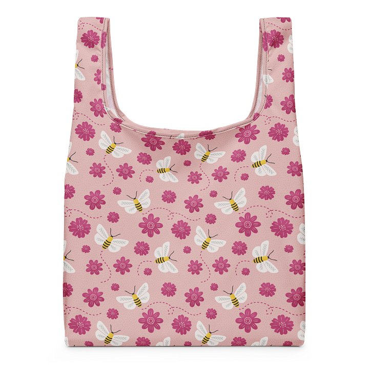 Little Pink Bees Shopping Bag product image (1)