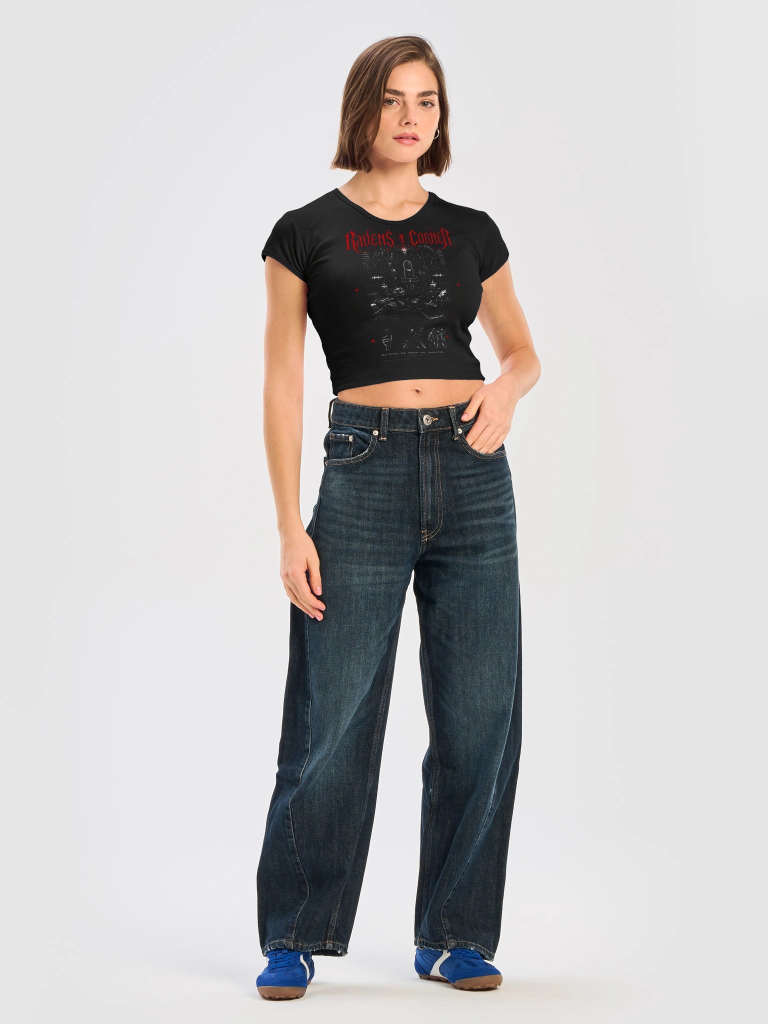 The Ravens Corner Womens Baby Tee Crop Top product image (5)