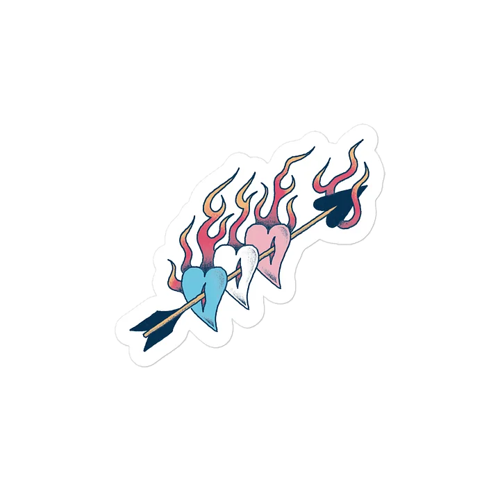 Trans Pride Hearts Decal product image (1)