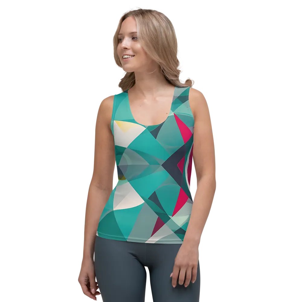 Abstract Lithographic Pattern Design Tank Top - V9 product image (1)