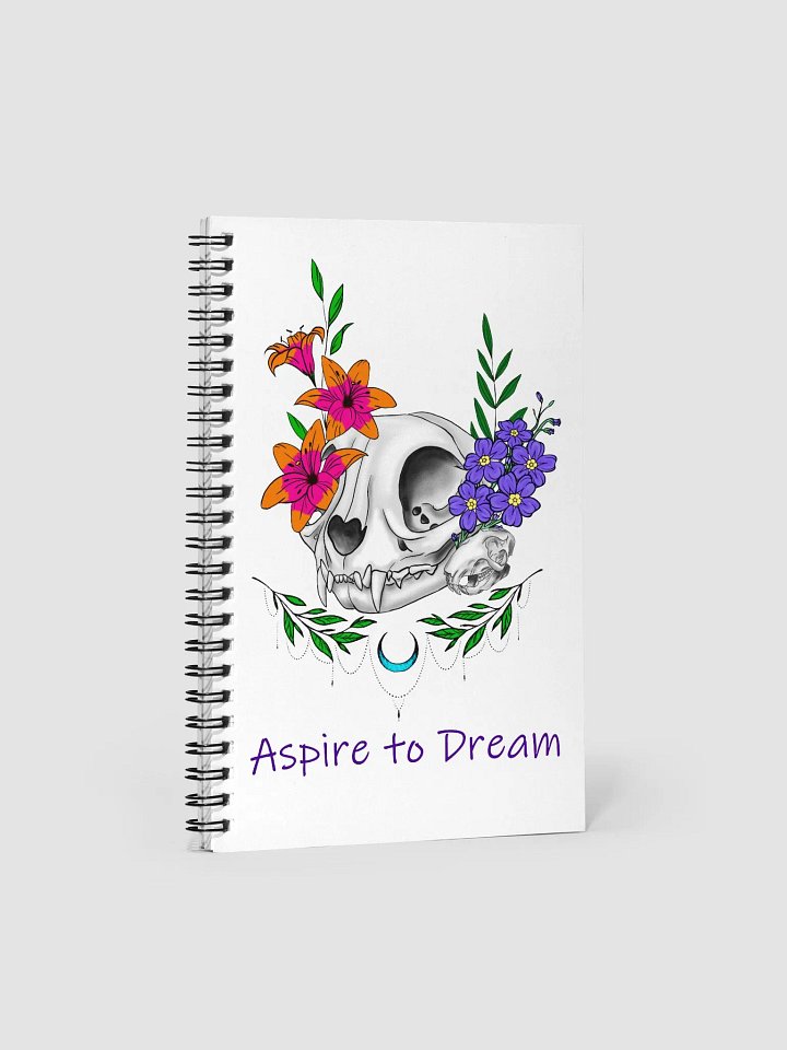 Floral Rat and Cat Skulls Notebook product image (1)