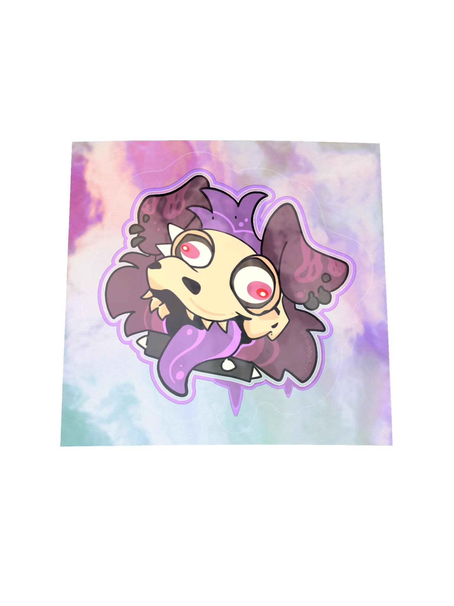 Derpy Skull Dog Sticker product image (1)