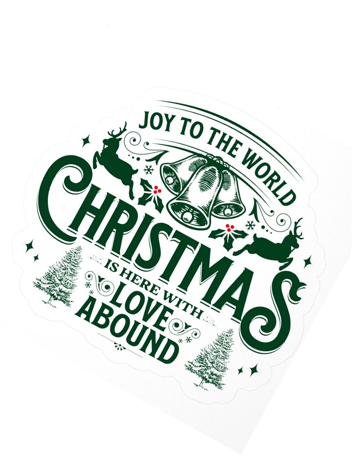 Vintage Christmas Typography Sticker Pack Joy to the World product image (4)