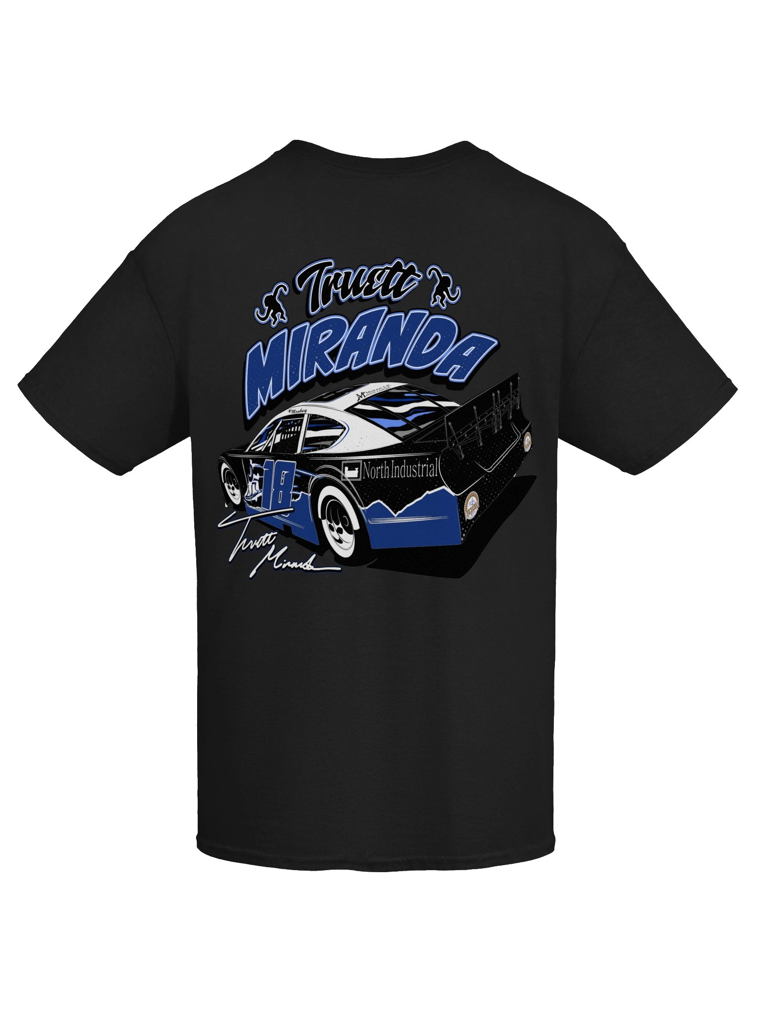 Truett Miranda No. 18 Freight Train Late Model Stock Racing Tee product image (19)