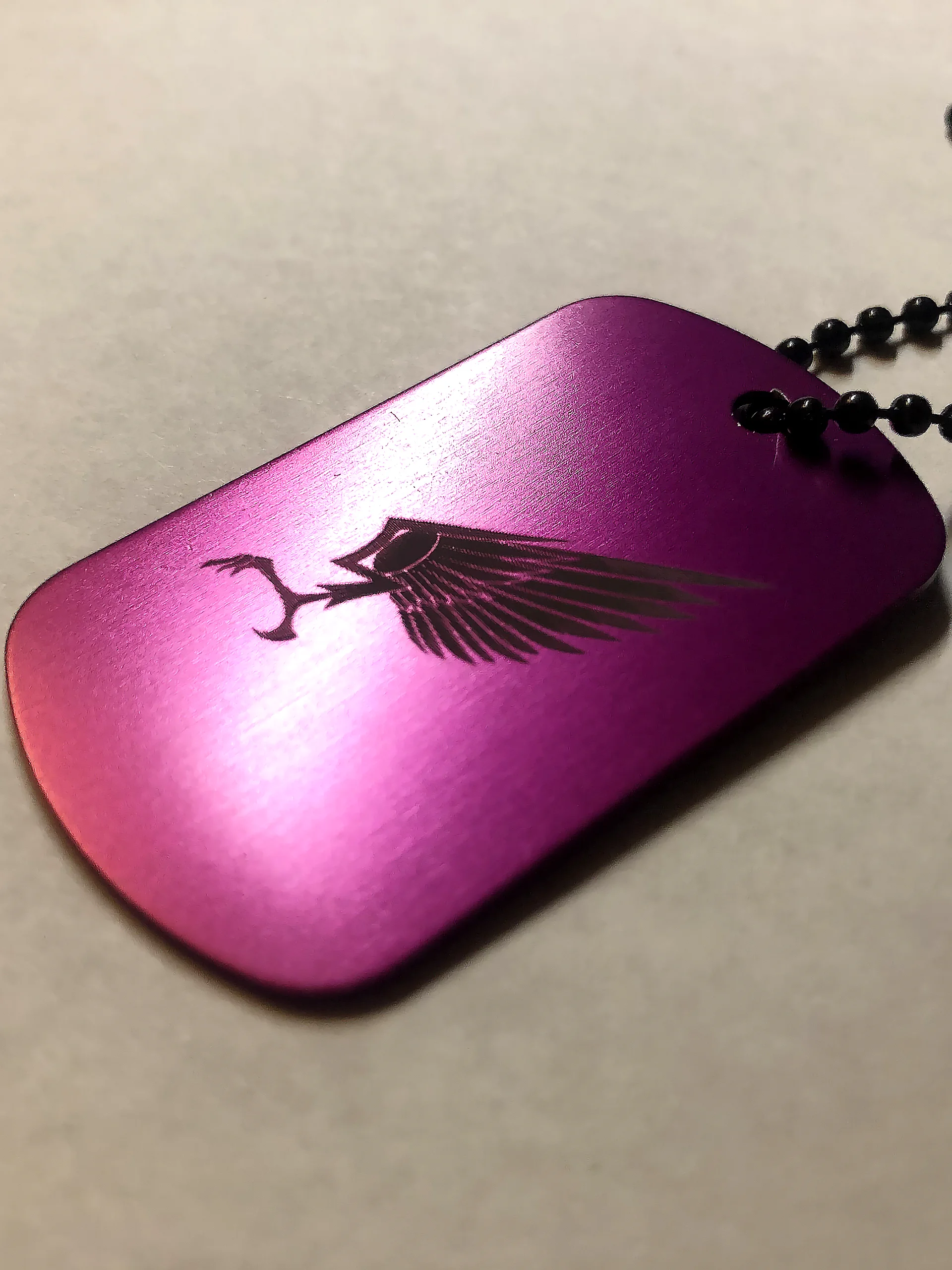 PERFECTION - Engraved Dog Tag Pendant Necklace product image (4)