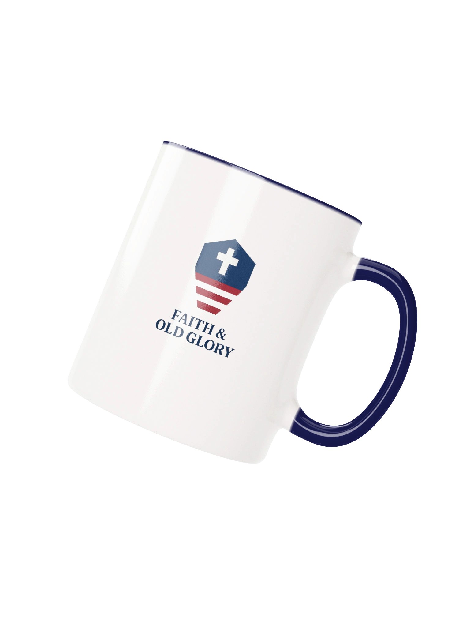 Faith & Old Glory Crest Mug product image (4)