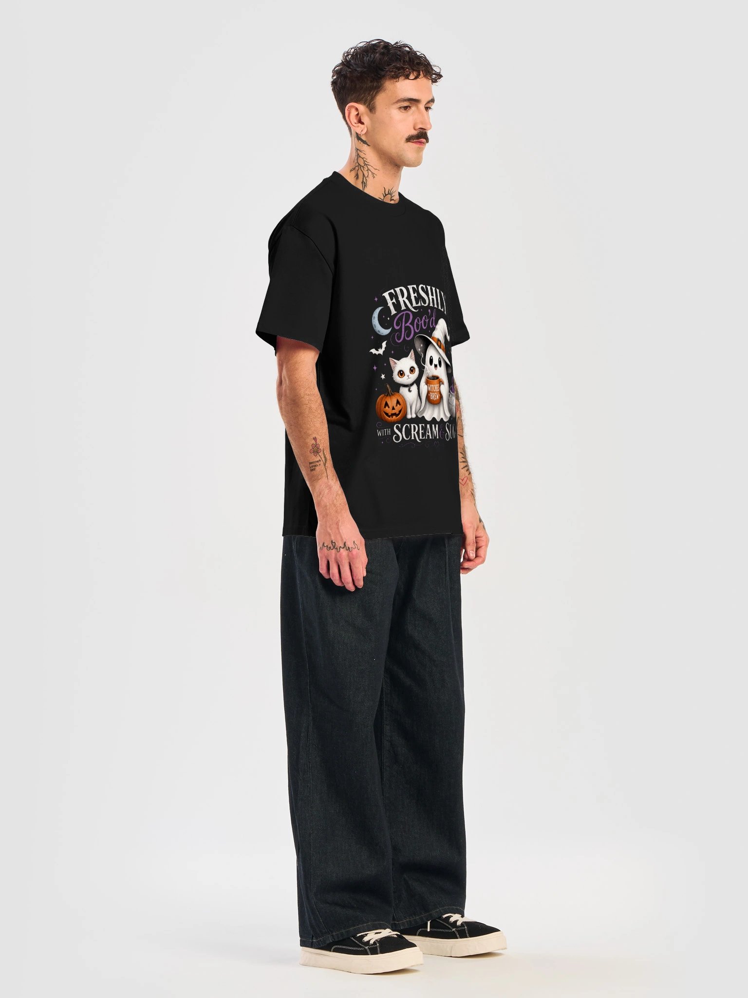 Freshly Boo'd Halloween Ghost Unisex T-Shirt product image (3)