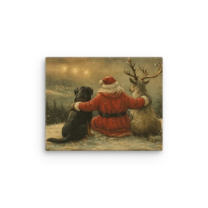 Rottweiler, Reindeer & Santa Thin Canvas product image (3)