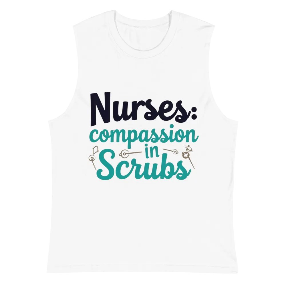 Nurses: Compassion in Scrubs Muscle Tank product image (2)