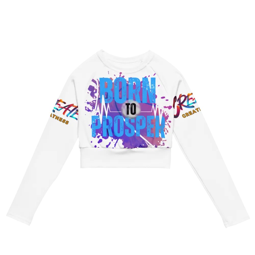 Born to Prosper Long Sleeve Crop Top product image (6)