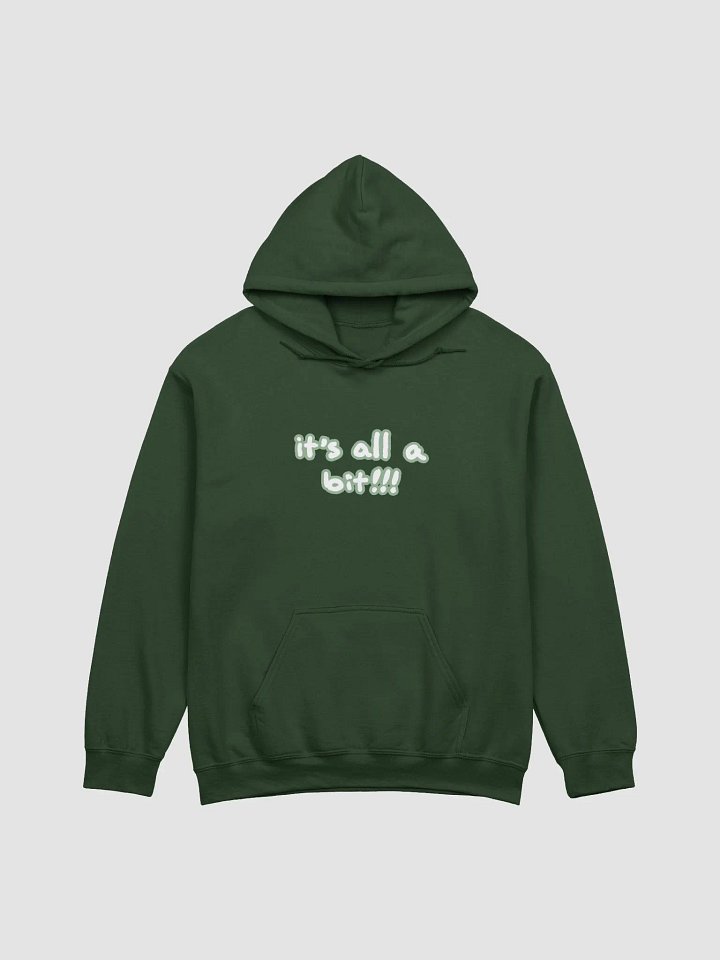 “It’s all a bit!!!” (lined design, #96B697) classic hoodie product image (20)