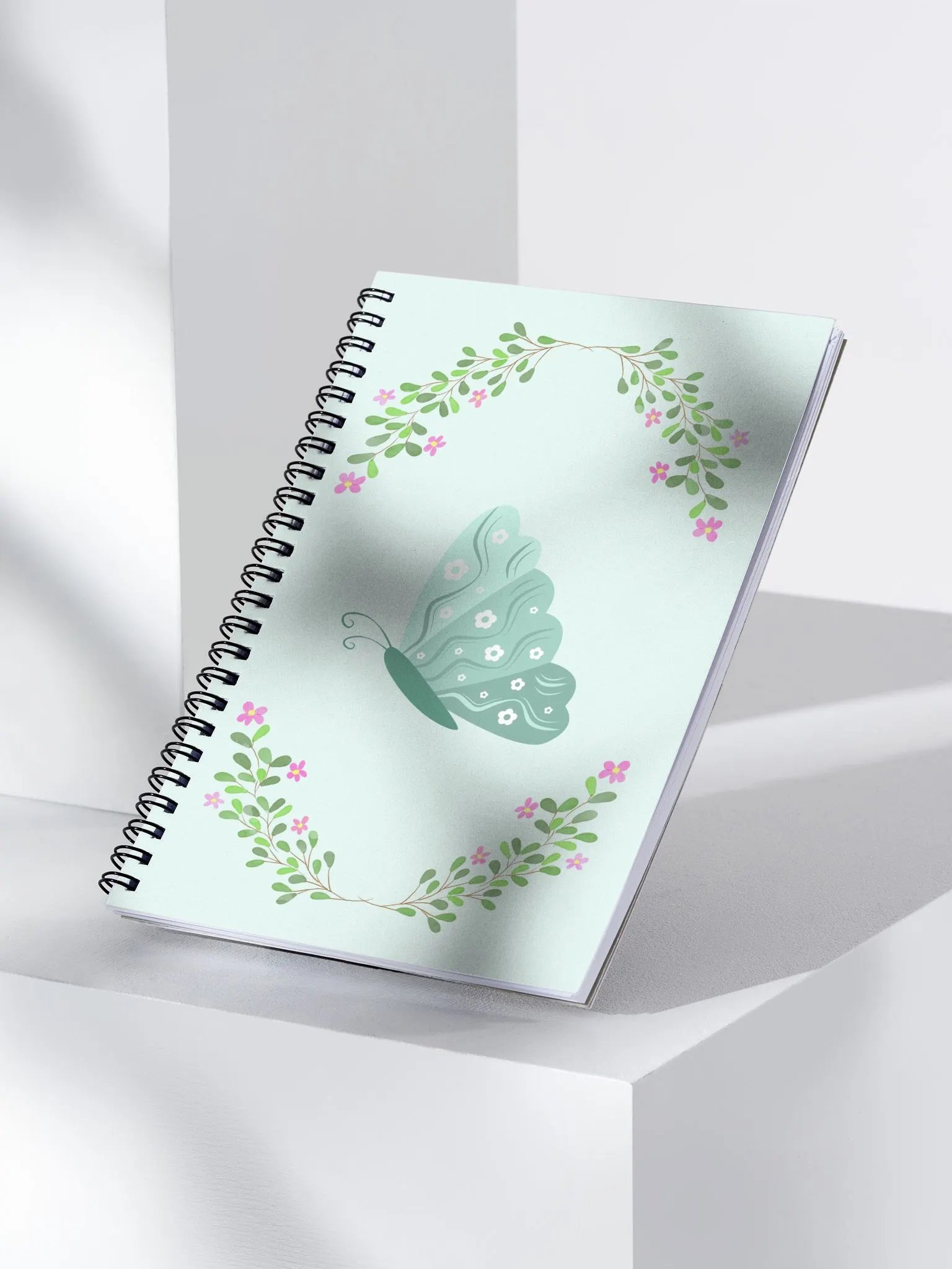 Fluttering Blooms Spiral Notebook product image (3)