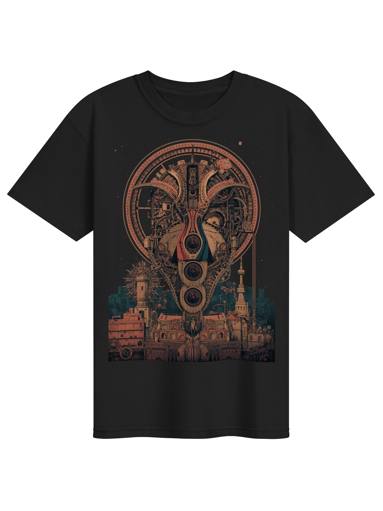 Retro-Futurist Machine Orb Heavyweight T-Shirt product image (1)