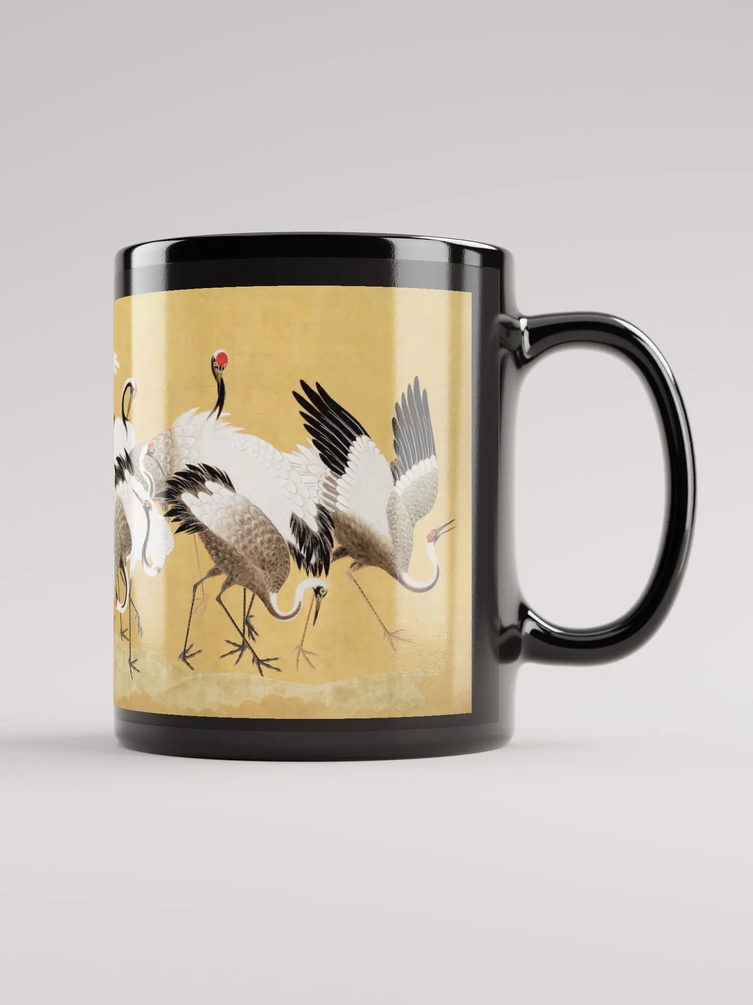 Golden Crane Elegance Mug product image (1)