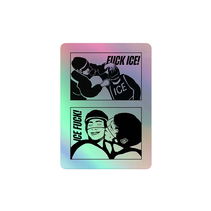 Ice Hockey Love Holograph Sticker product image (2)