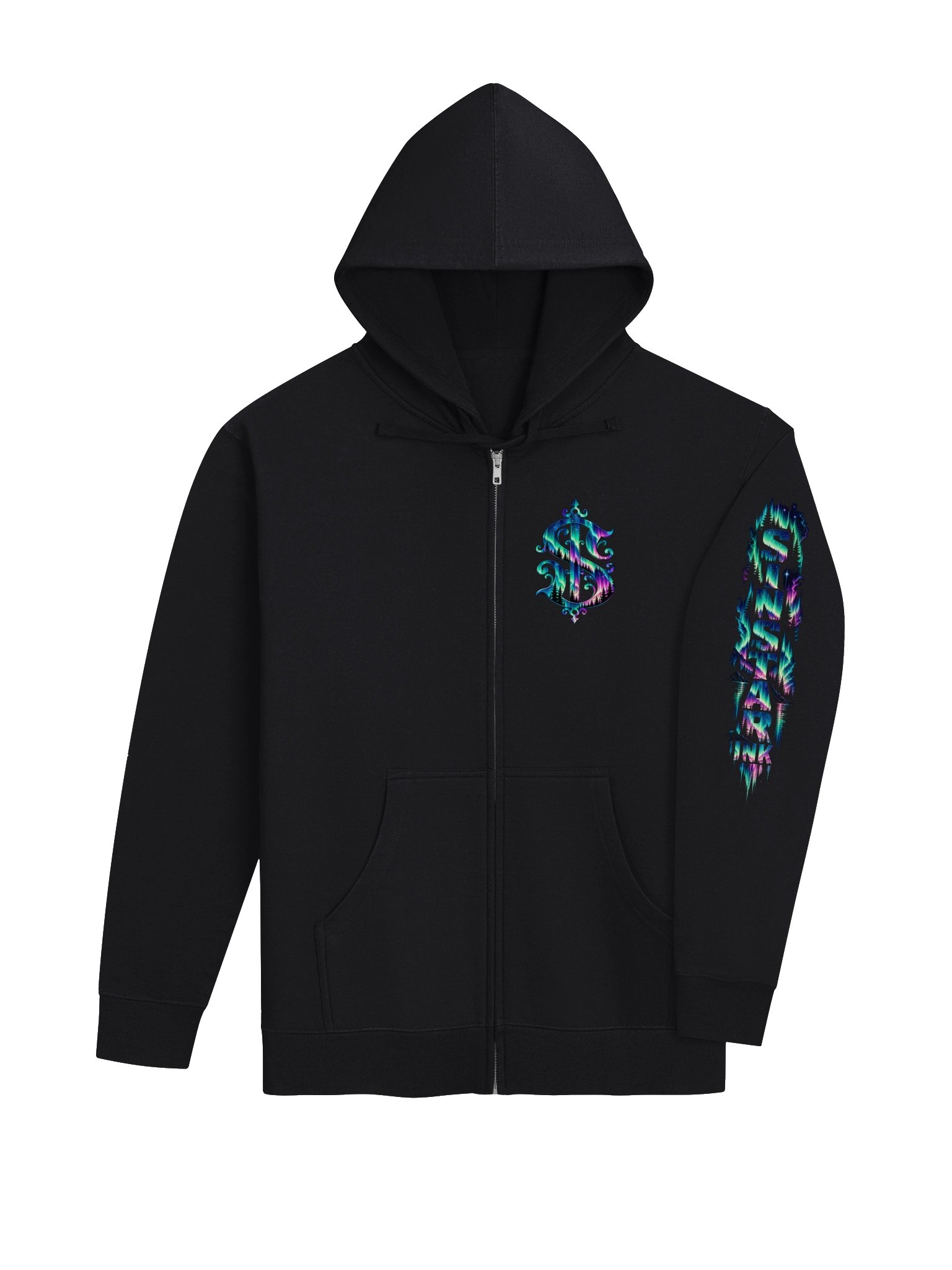 Aurora Borealis Zip Hoodie product image (4)