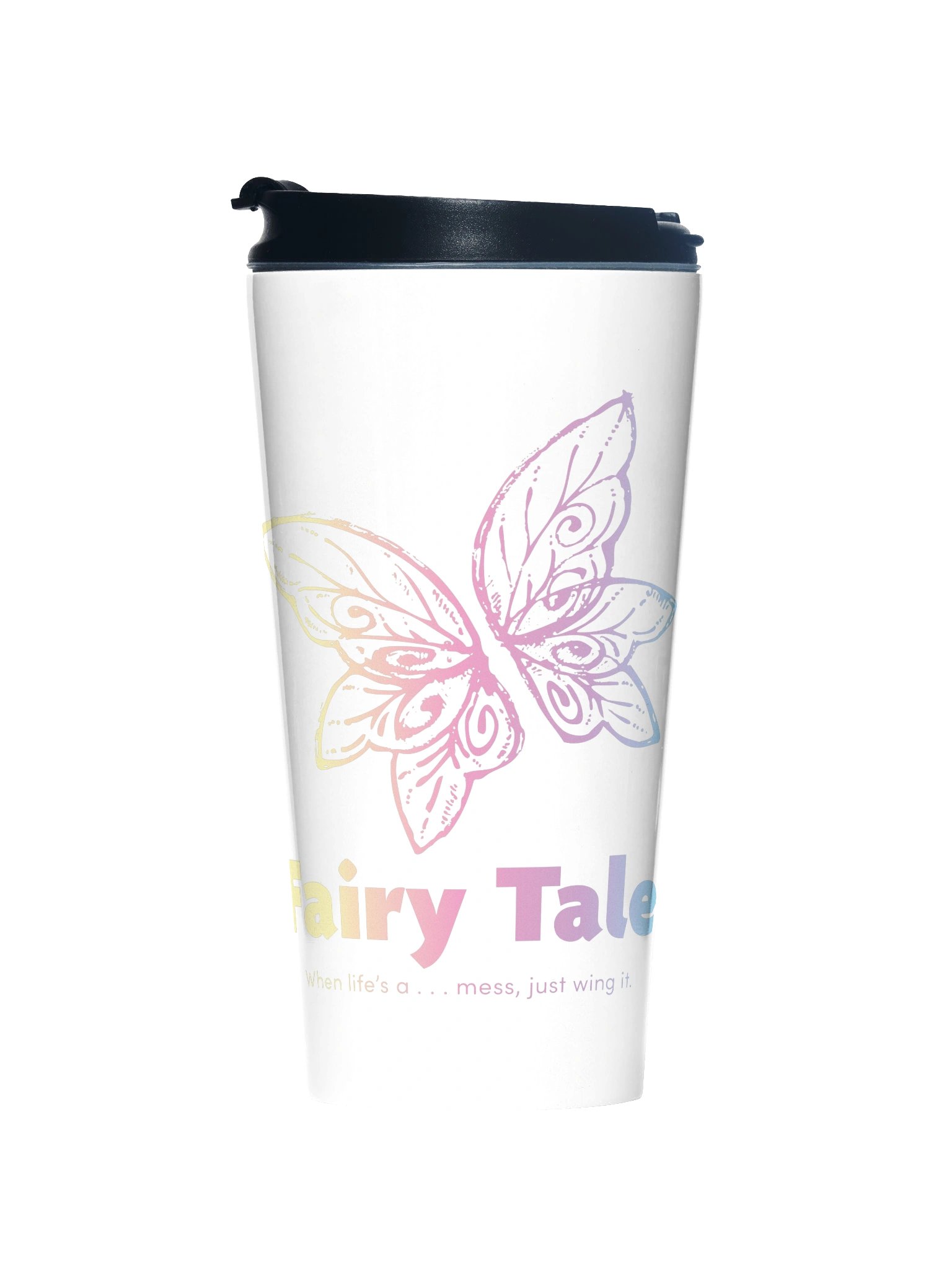 Rainbow Fairy Wings Travel Tumbler product image (1)