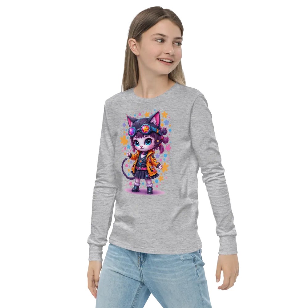 Whimsical Gadget Kitty Long Sleeve Tee product image (21)