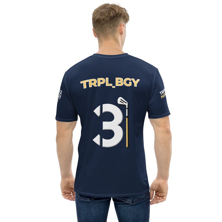 Team TRPL_BGY - Athletic T Navy product image (1)