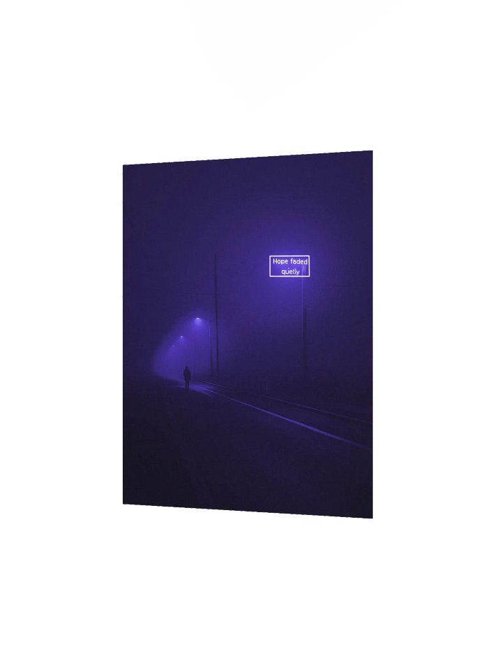 "Hope faded quietly" Matte Poster product image (10)