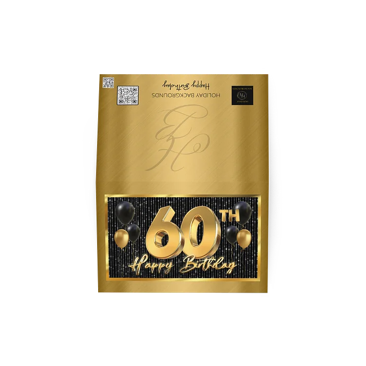 Happy 60th Birthday Card / Invitation product image (4)