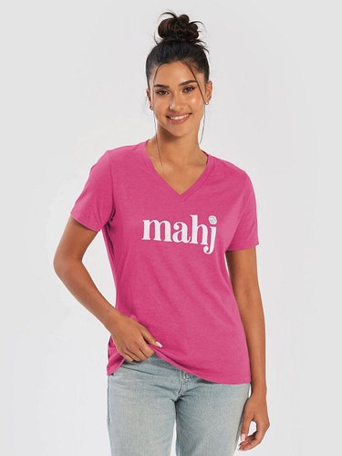 Mahj Dice Tee is now available in a v-neck!