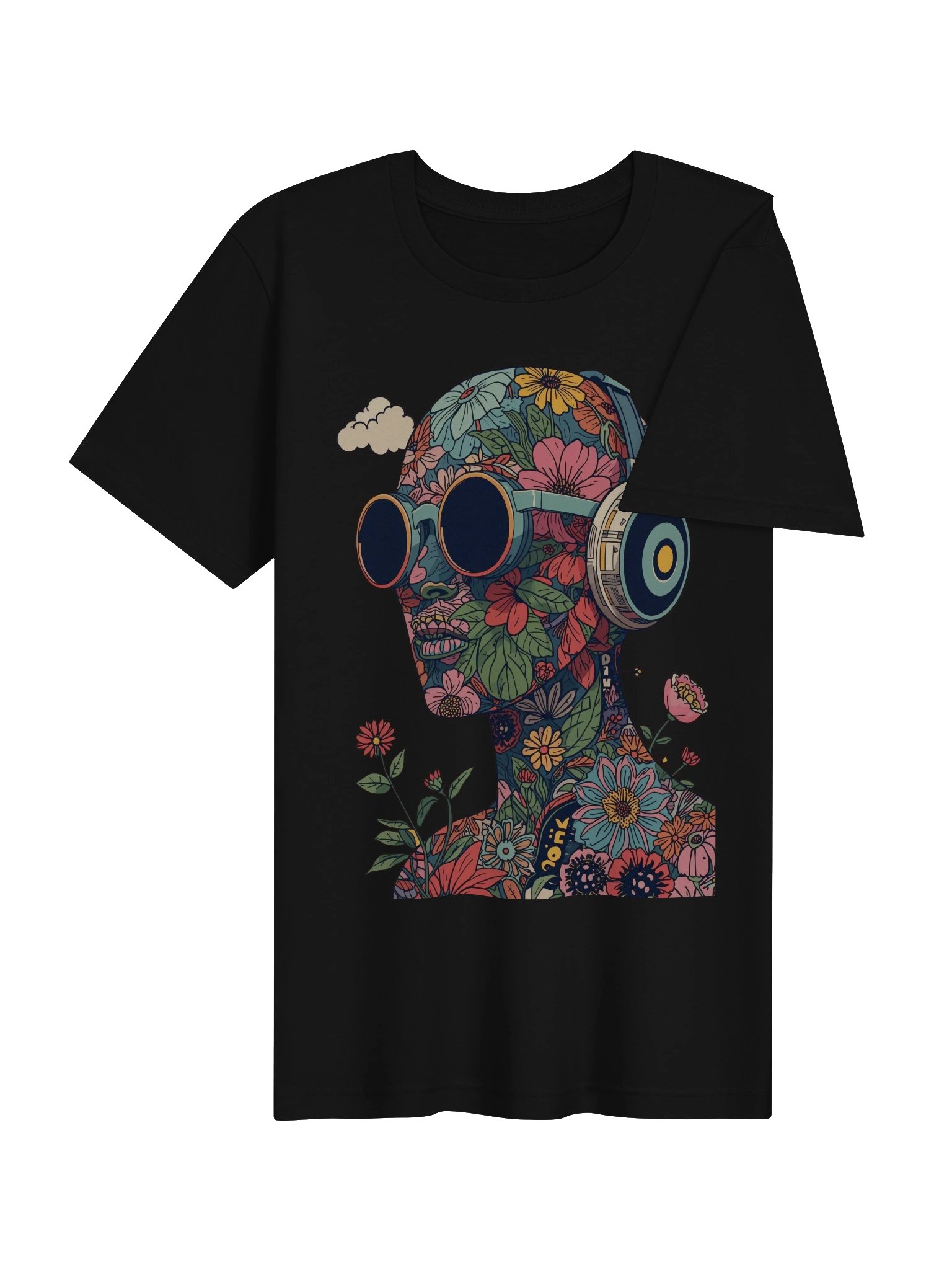 Floral Headphones Dream Supersoft Tee product image (7)