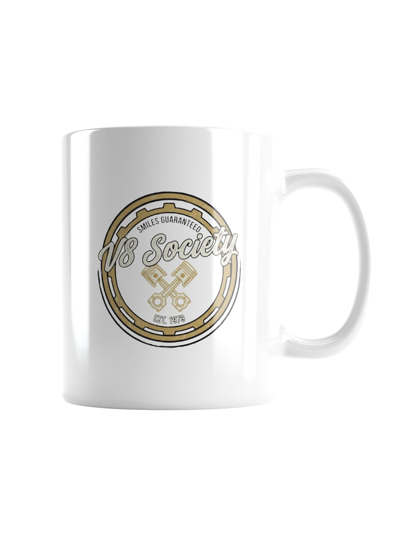 V8 Society Golden Engine Mug product image (5)