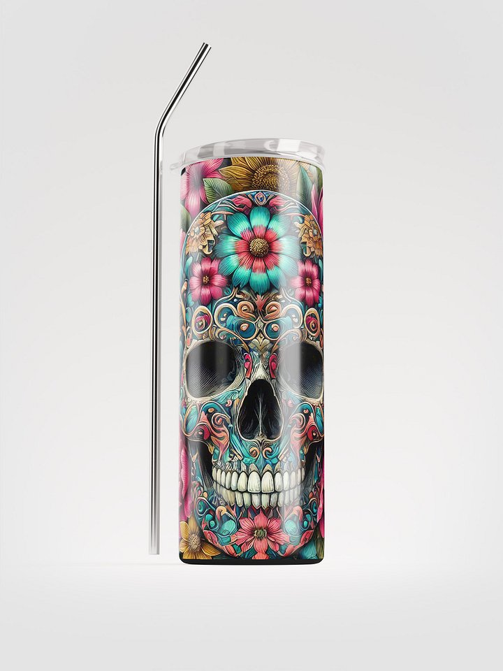 Fiesta Skull Stainless Steel Tumbler product image (1)