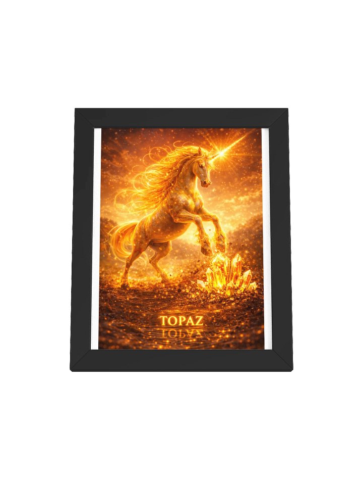 Topaz Unicorn Framed Poster product image (97)