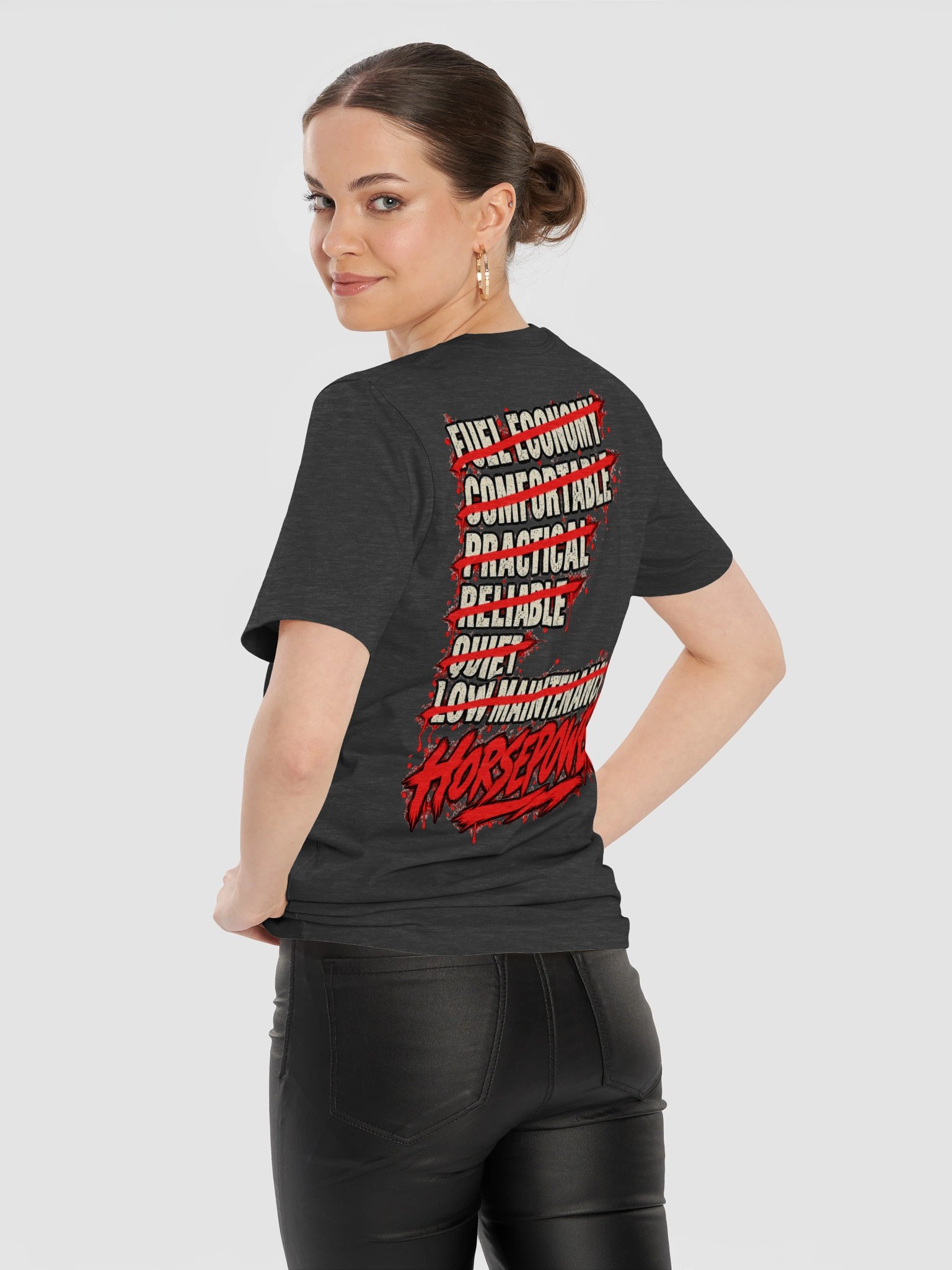 Gettin’ Junk Done Garage — Horsepower Over Everything Tee product image (12)