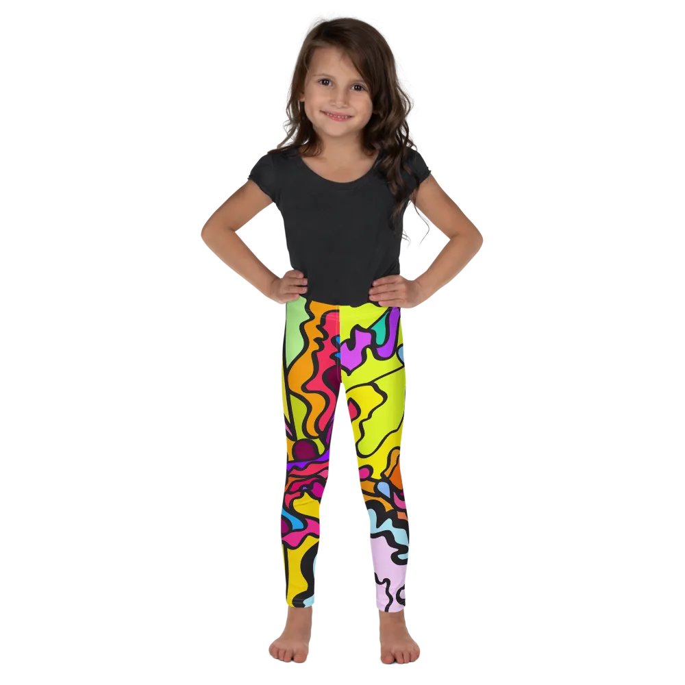 Energize in Color Kids Leggings - Wave at Sunset product image (1)