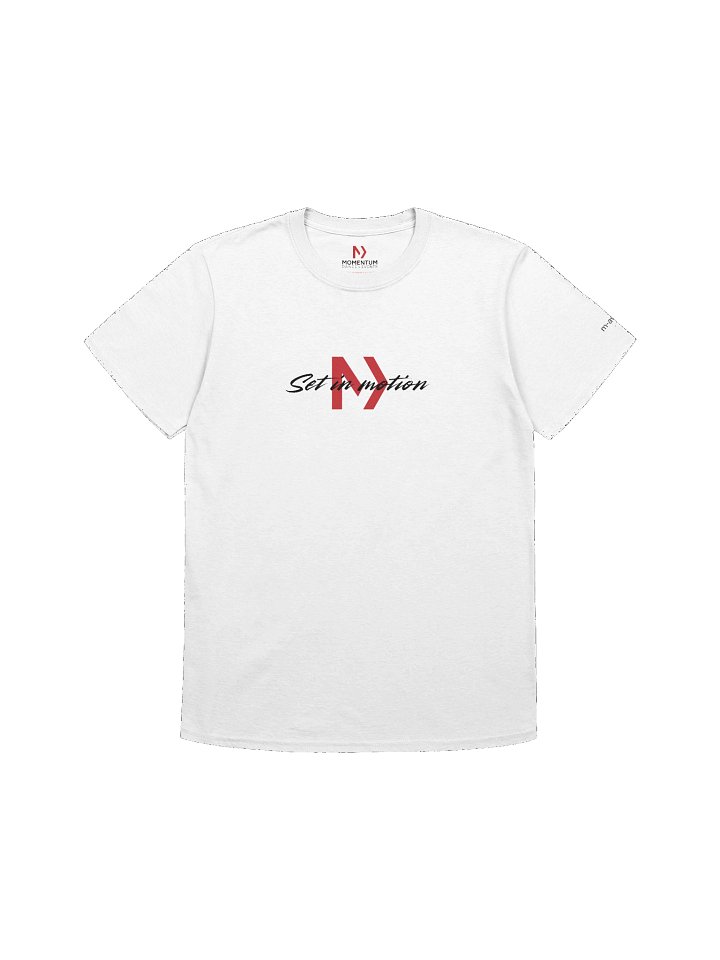 Set in motion unisex T-shirt white product image (1)