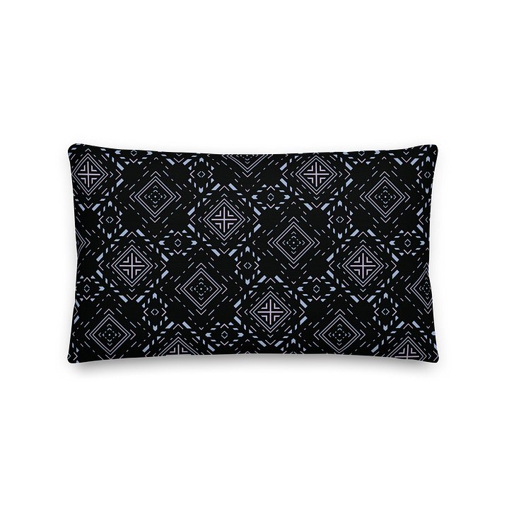 Cipher Geometric Accent Pillow - Modern Minimalist All-Over Print Home Decor product image (1)