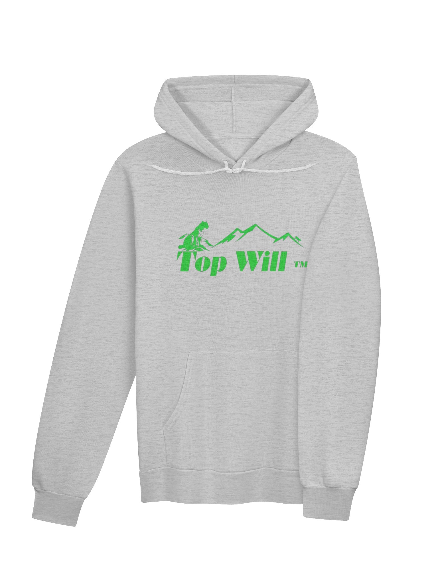 Top Will ™ Grey & Green Supersoft Hoodie product image (4)